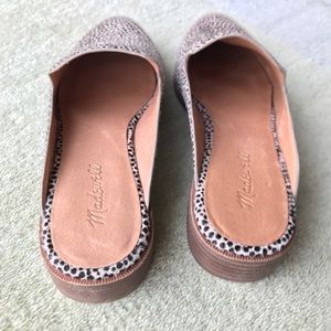 the frances loafer mule in spotted calf hair